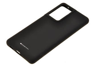 Etui Mercury Goospery Silicone do Samsung Galaxy S21 Ultra 5G czarny
