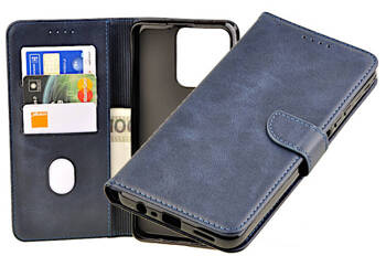 Etui portfel Wallet do Realme C53 granatowy