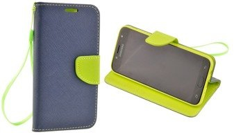 Etui Portfel Fancy Case do SAMSUNG GALAXY J7 2017 J730 niebieski