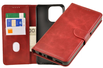 Etui portfel Wallet do Motorola Moto G56 5G czerwony