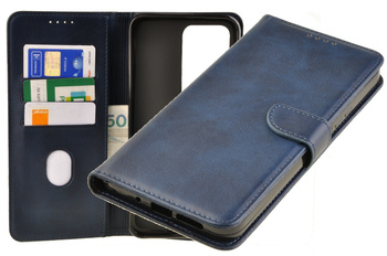 Etui portfel Wallet do Xiaomi Redmi 15 granatowy