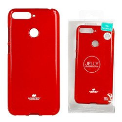Etui Mercury Goospery Jelly Case do HUAWEI Y6 2018 Prime / Y6 2018 / HONOR 7A czerwony