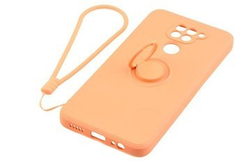 Etui Pastel Ring do Xiaomi Redmi Note 9 pomarańczowy