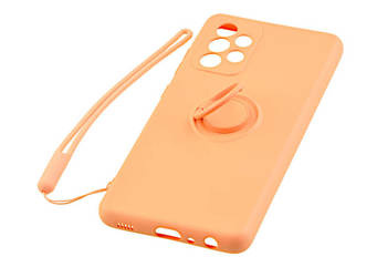 Etui Pastel Ring do Samsung Galaxy A52 4G / A52 5G / A52s pomarańczowy
