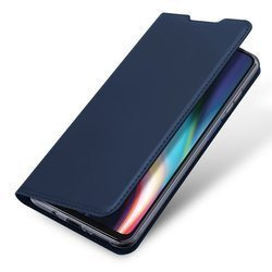 Etui Dux ducis  etui pokrowiec elegancki skórzany z klapką do Motorola Moto G 5G Plus + niebieski