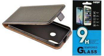ZESTAW: Etui kabura Flexi Fresh + Szkło do HUAWEI P20 Lite czarny