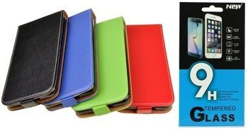 ZESTAW: ETUI KABURA FLEXI + SZKŁO do HUAWEY Y5 2017