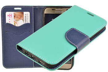 Etui portfel Fancy do Samsung Galaxy S7 miętowy