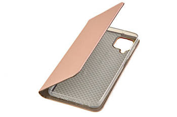 Etui Smart do Samsung Galaxy A12 / M12 różowo-złoty