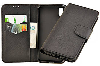 Etui portfel Fancy Case do Huawei Y5 2019 / Honor 8s czarny