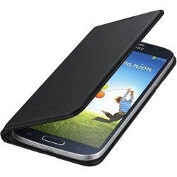Oryginalne etui Flip Wallet do SAMSUNG GALAXY S4 I9505 I9506 I9515 czarny