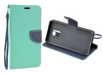 Etui portfel Fancy Case do SAMSUNG GALAXY A8+ / A8 Plus miętowy