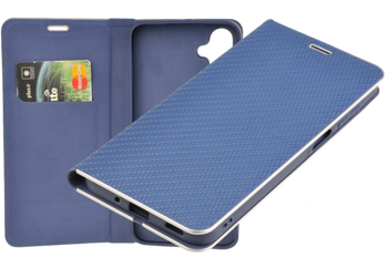 Etui Book Carbon do Samsung Galaxy A16 5G niebieski