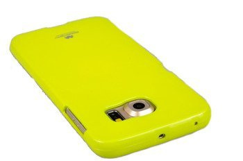 Etui Nakładka Mercury Goospery Jelly Case do SAMSUNG GALAXY S6 EDGE G925 limonka