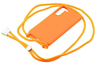 Etui ze sznurkiem RCK do Samsung Galaxy S21 FE pomarańczowy