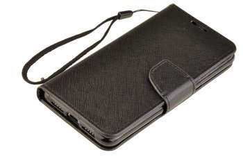 Etui portfel Fancy Case do HUAWEI P20 czarny