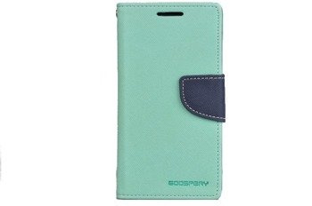 Oryginalne Etui portfel Mercury Fancy Case do SAMSUNG GALAXY ALPHA G850 miętowy