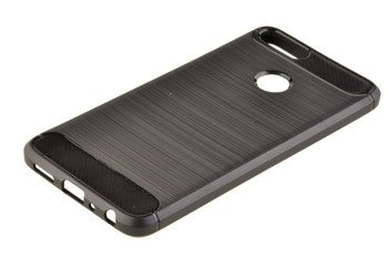 Wytrzymałe etui Back Case Carbon do HUAWEI P Smart czarny