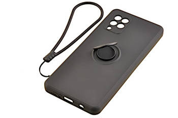 Etui Pastel Ring do Samsung Galaxy A42 5G czarny