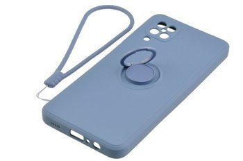Etui Pastel Ring do Samsung Galaxy A12 / M12 niebieski