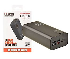 Powerbank Winner 24000mAh PD 45W Quick Charge 3.0 czarny