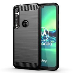 Pancerne etui Back Case Carbon do Motorola Moto G8+ / G8 Plus czarny