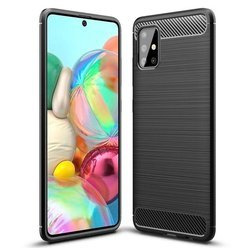 Etui Back Case Carbon do Samsung Galaxy A71 czarny