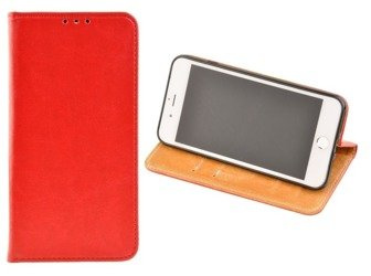 SKÓRZANE ETUI BOOK COVER do APPLE iPhone 7 Plus / iPhone 8 Plus czerwony