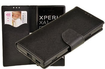 Etui portfel Fancy Case do Sony Xperia XA1 czarny