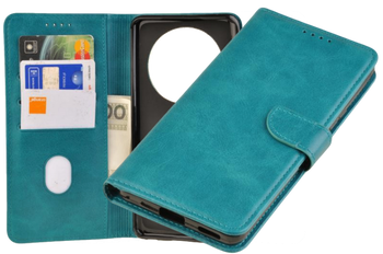 Etui portfel Wallet do Honor Magic 6 Lite 5G zielony