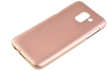 Etui Mercury Goospery iJelly Case do SAMSUNG GALAXY J6 2018 J600 różowo złoty
