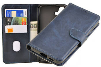 Etui portfel Wallet do Samsung Galaxy S24 Plus / S24+ granatowy