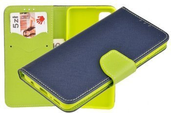 Etui portfel Fancy Case do Samsung Galaxy A71 niebieski