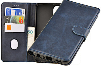 Etui portfel Wallet do Oppo A78 5G granatowy