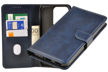 Etui portfel Wallet do Oppo Reno14 5G / Reno14 F 5G granatowy