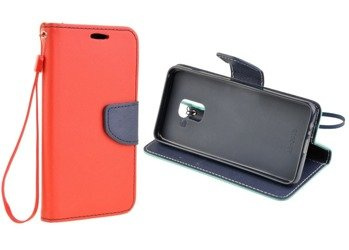 Etui portfel Fancy Case do SAMSUNG GALAXY A8+ / A8 Plus czerwony