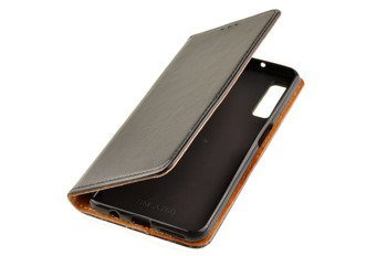 Skórzane etui Book Cover do SAMSUNG GALAXY A7 2018 A750 czarny