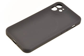 Etui Mercury Goospery MagSafe Silicone do Apple iPhone 12 czarny