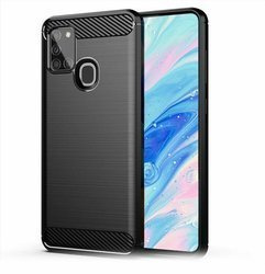 Wytrzymałe etui Back Case Carbon do Samsung Galaxy A21s czarny