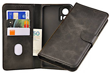 Etui portfel Wallet do Motorola Edge 30 Neo 5G czarny