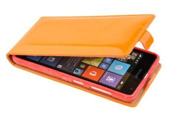 Etui Kabura Flexi Fresh do MICROSOFT LUMIA 535 pomarańczowy