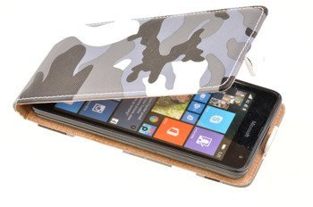 Etui Kabura Flexi Fresh do MICROSOFT LUMIA 535 moro brązowe