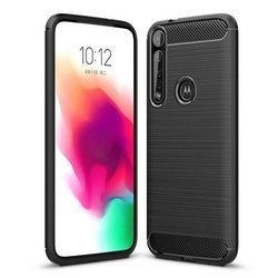 Pancerne etui Back Case Carbon do Motorola One Macro czarny