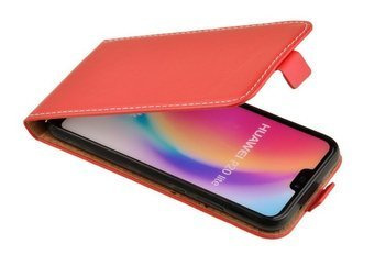 Etui kabura Flexi Rubber do HUAWEI P20 Lite czerwony