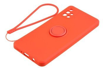 Etui Pastel Ring do Samsung Galaxy A51 czerwony