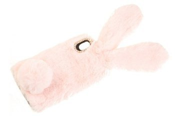 Etui z futerkiem króliczek do Xiaomi Redmi 7A różowy