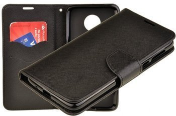 Etui portfel Fancy Case do Motorola G7 Power czarny