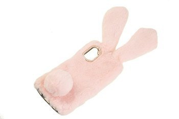 Etui z futerkiem króliczek do Samsung Galaxy A32 5G różowy