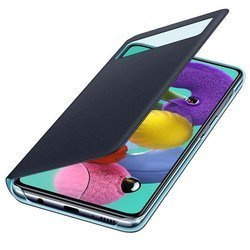 Oryginalne etui S View Wallet Cover do Samsung Galaxy A51 czarny