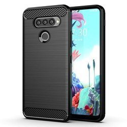 Pancerne etui Back Case Carbon do LG K50s czarny